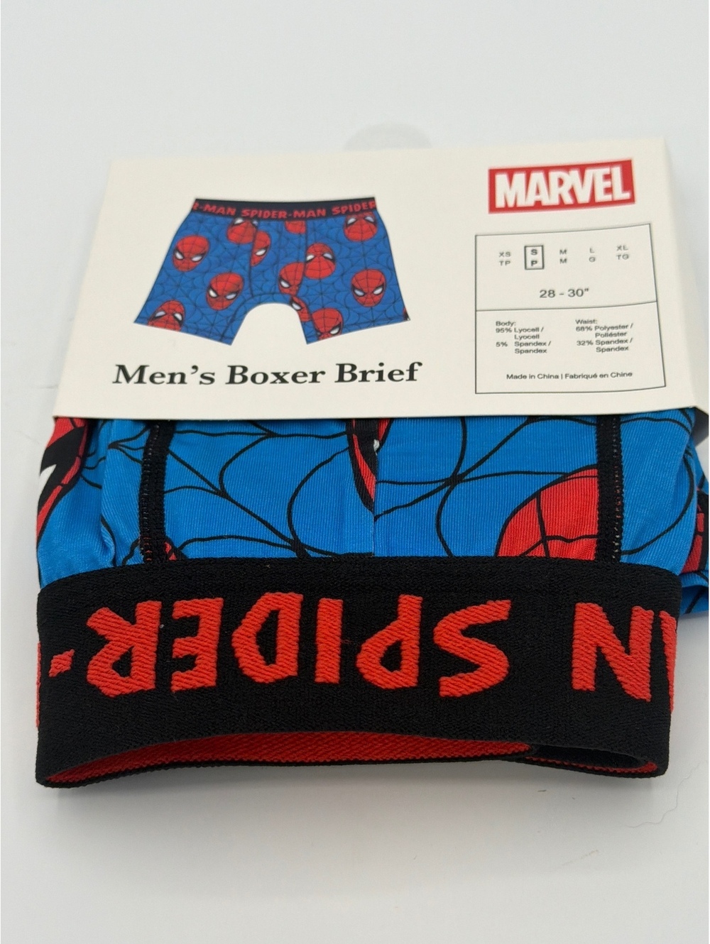 Marvel Spider-Man Men's Boxer Briefs Size Small 28-30 Waist